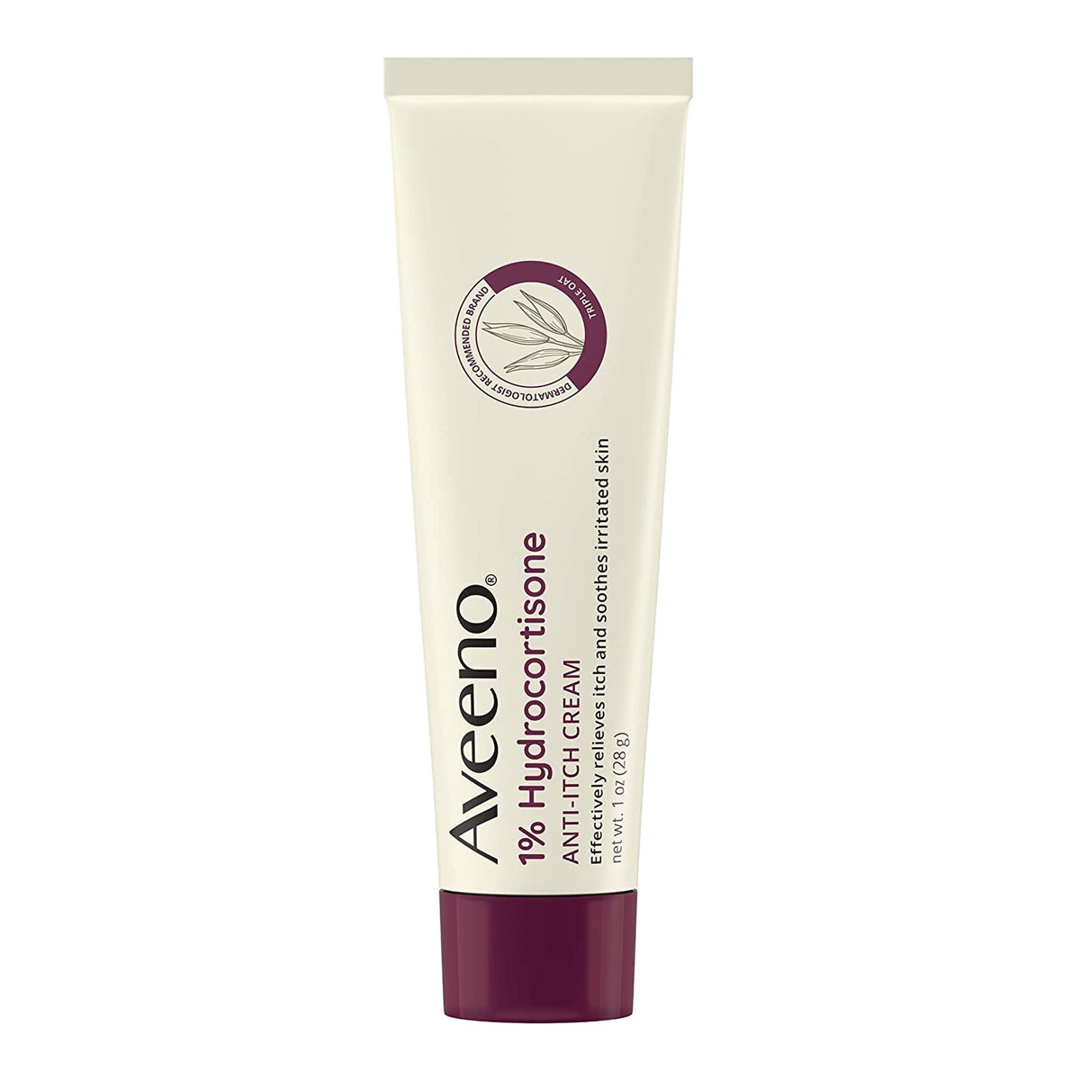 Aveeno Maximum Strength 1% Hydrocortisone Anti-Itch Cream, 1 oz Tube - 38137003658 - LL Medico
