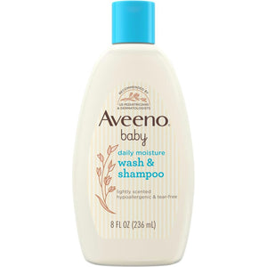 Aveeno Baby Wash & Shampoo, Lightly Scented, 8 fl oz