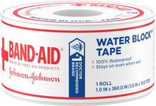 Band-Aid Water Block Tape, 1 Inch x 10 Yard