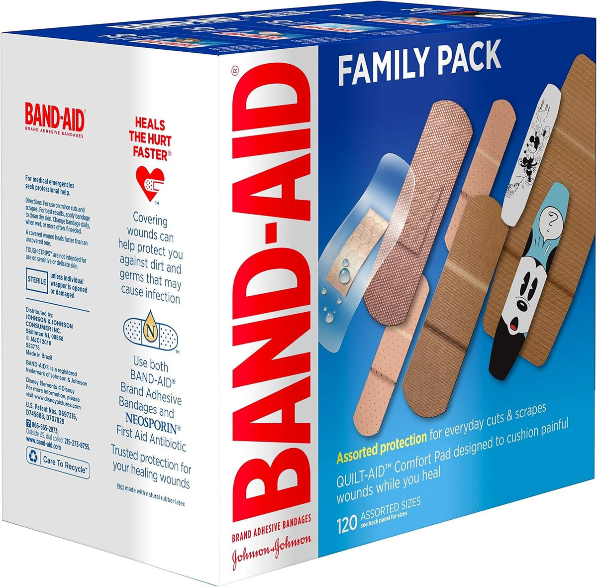 Band-Aid Adhesive Bandages Variety Pack, Assorted Sizes