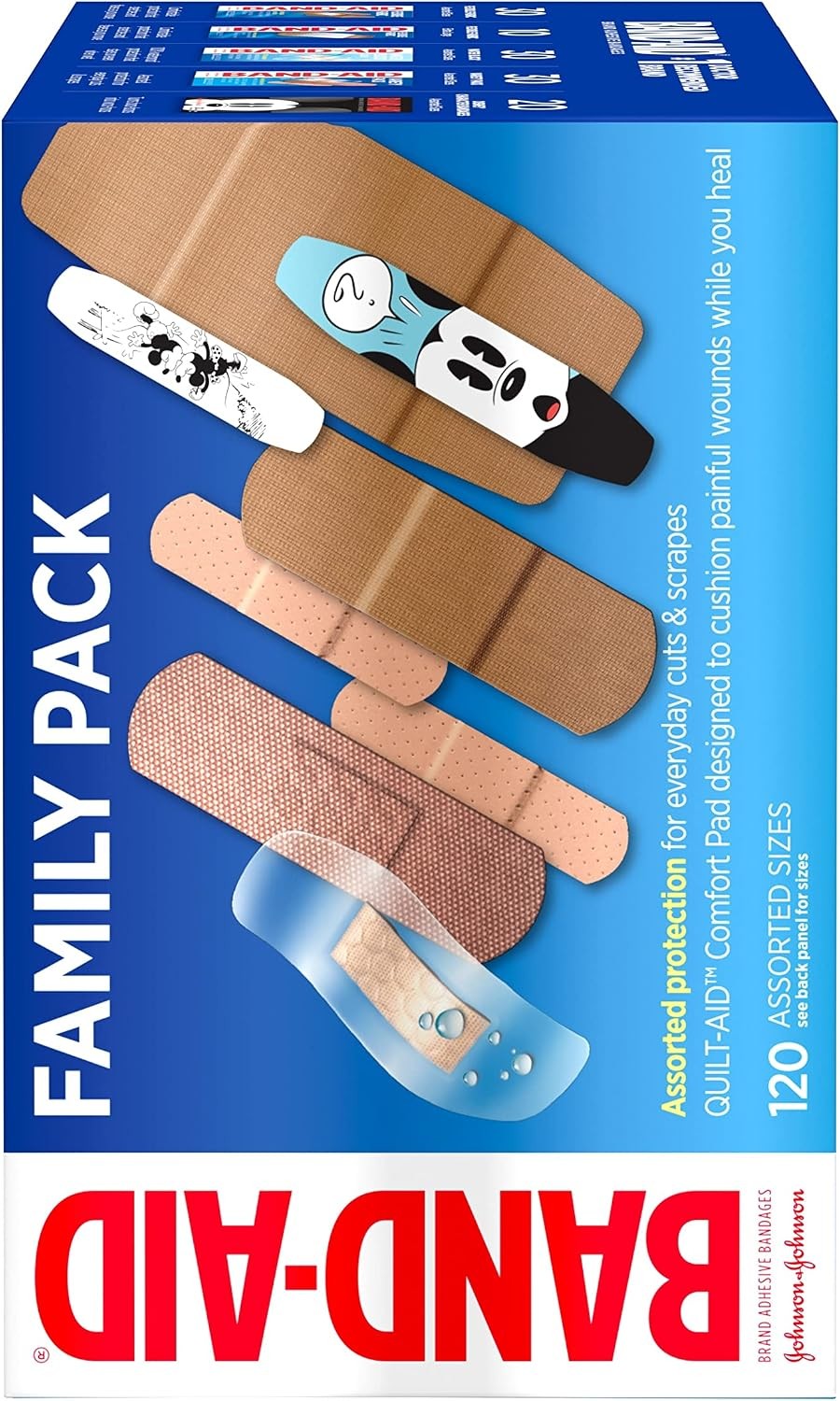 Band-Aid Adhesive Bandages Variety Pack, Assorted Sizes