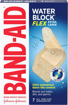 Band-Aid Water Block Flex Adhesive Bandages Extra Large, 1.75 x 4 Inch