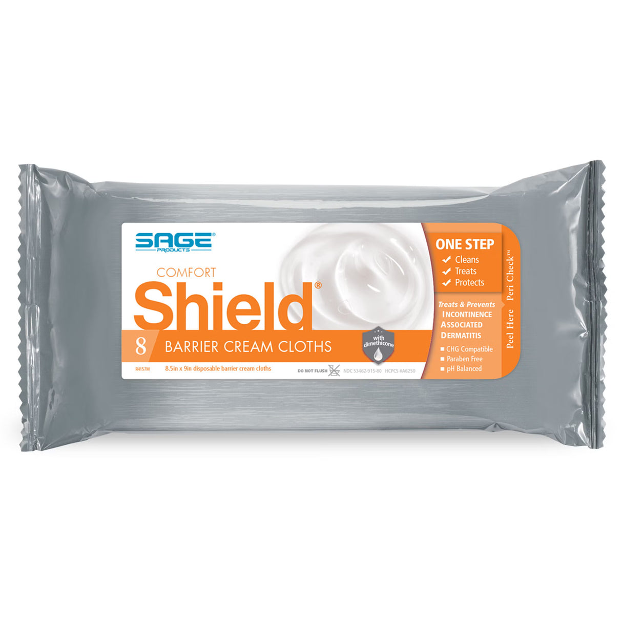 Sage Products Sage Shield Barrier Cream Cloths, Soft Pack - 7905 - LL Medico