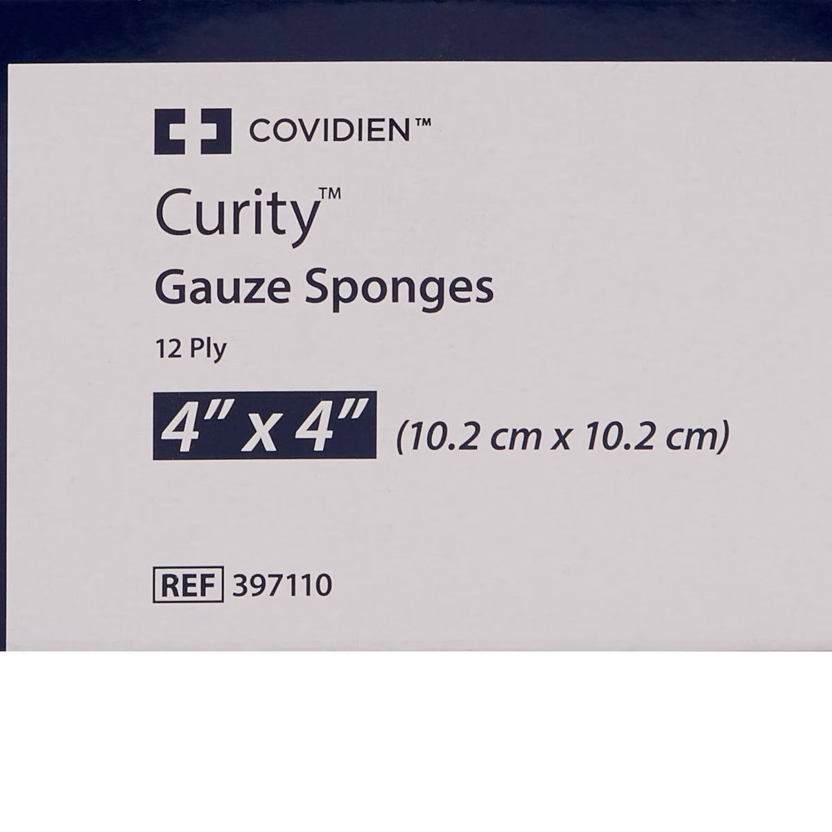 Cardinal Health Curity Sterile USP Type VII Gauze Sponge, 4 x 4 Inch, 12-Ply