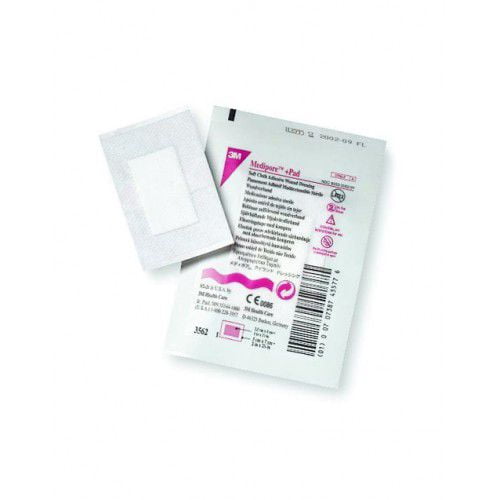3M Medipore + Pad Soft Cloth Adhesive Dressing, 3.5 x 13.75 Inch