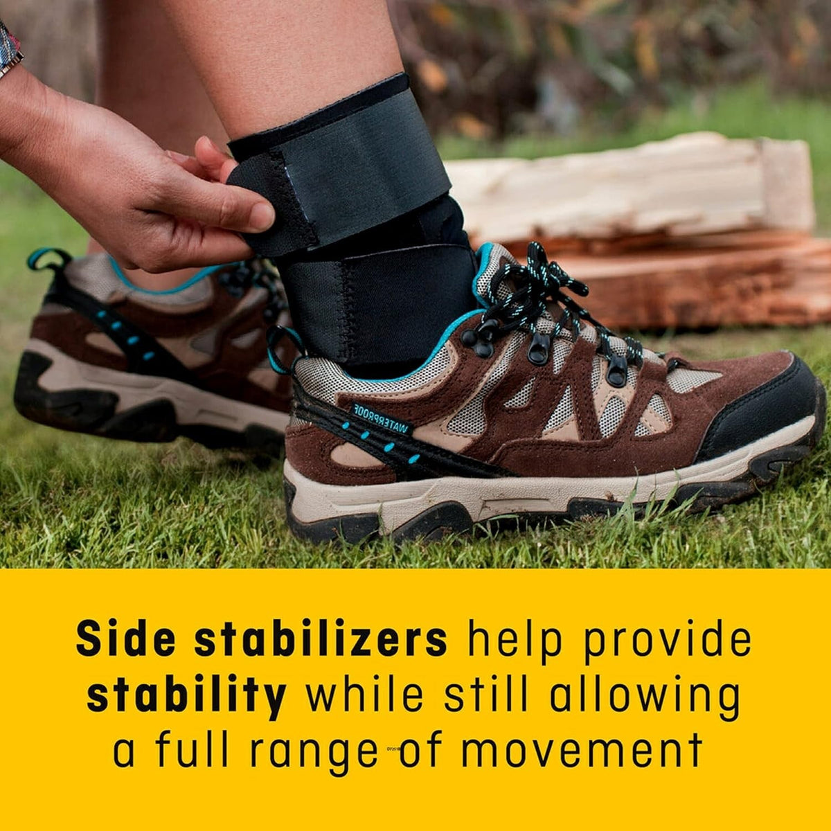 3M Futuro Ankle Performance Stabilizer, Adjustable, One Size Fits Most, Black - 46645ENR-Single - LL Medico
