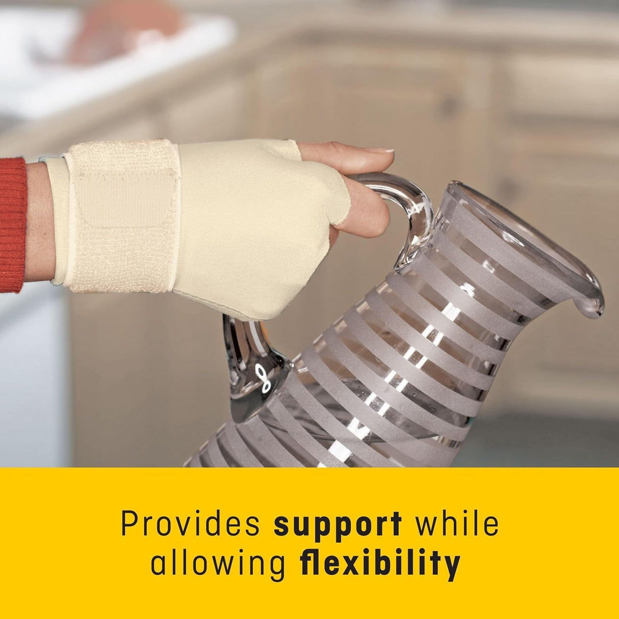 3M Futuro Hand/Wrist Compression Glove, Fingerless, Small/Medium - 09183ENR-Single - LL Medico