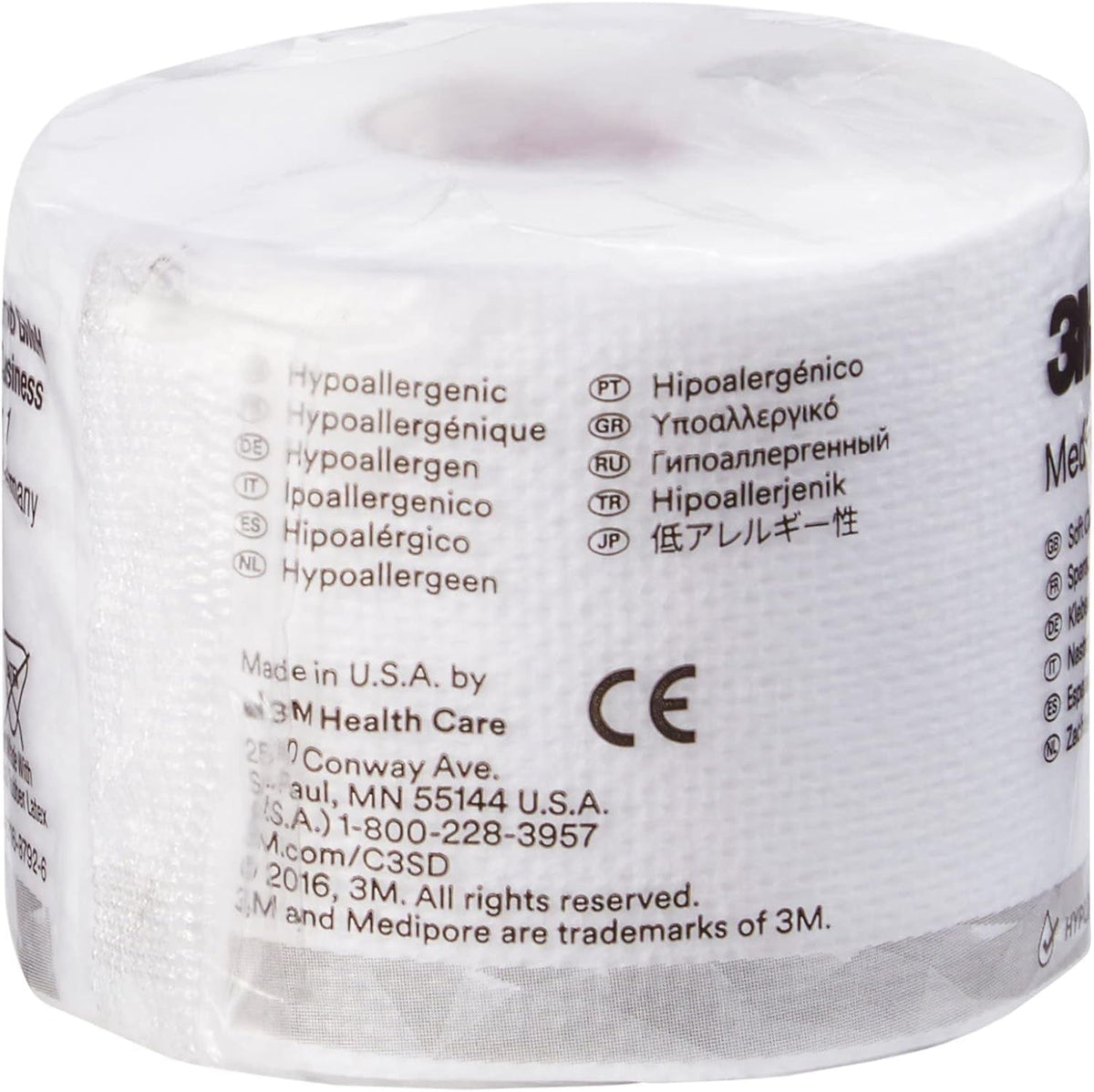 3M Medipore H Soft Cloth Surgical Tape, Non-Sterile, White, 2" x 10 Yard - 2862-Single - LL Medico