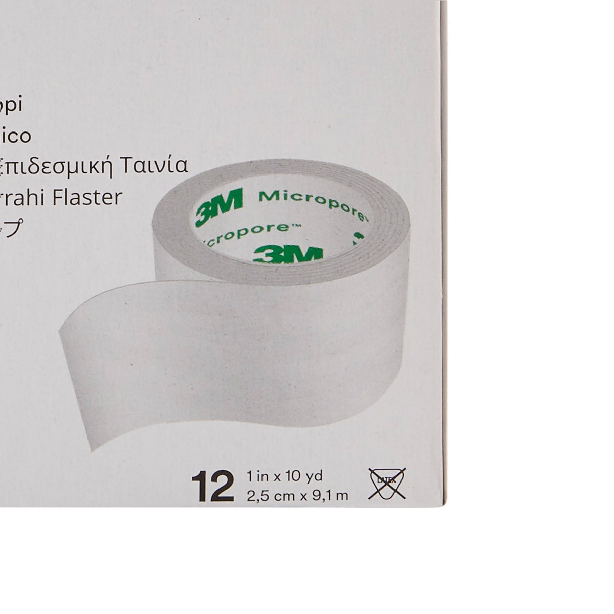 3M Micropore Paper Medical Tape, 1 Inch x 10 Yard, White