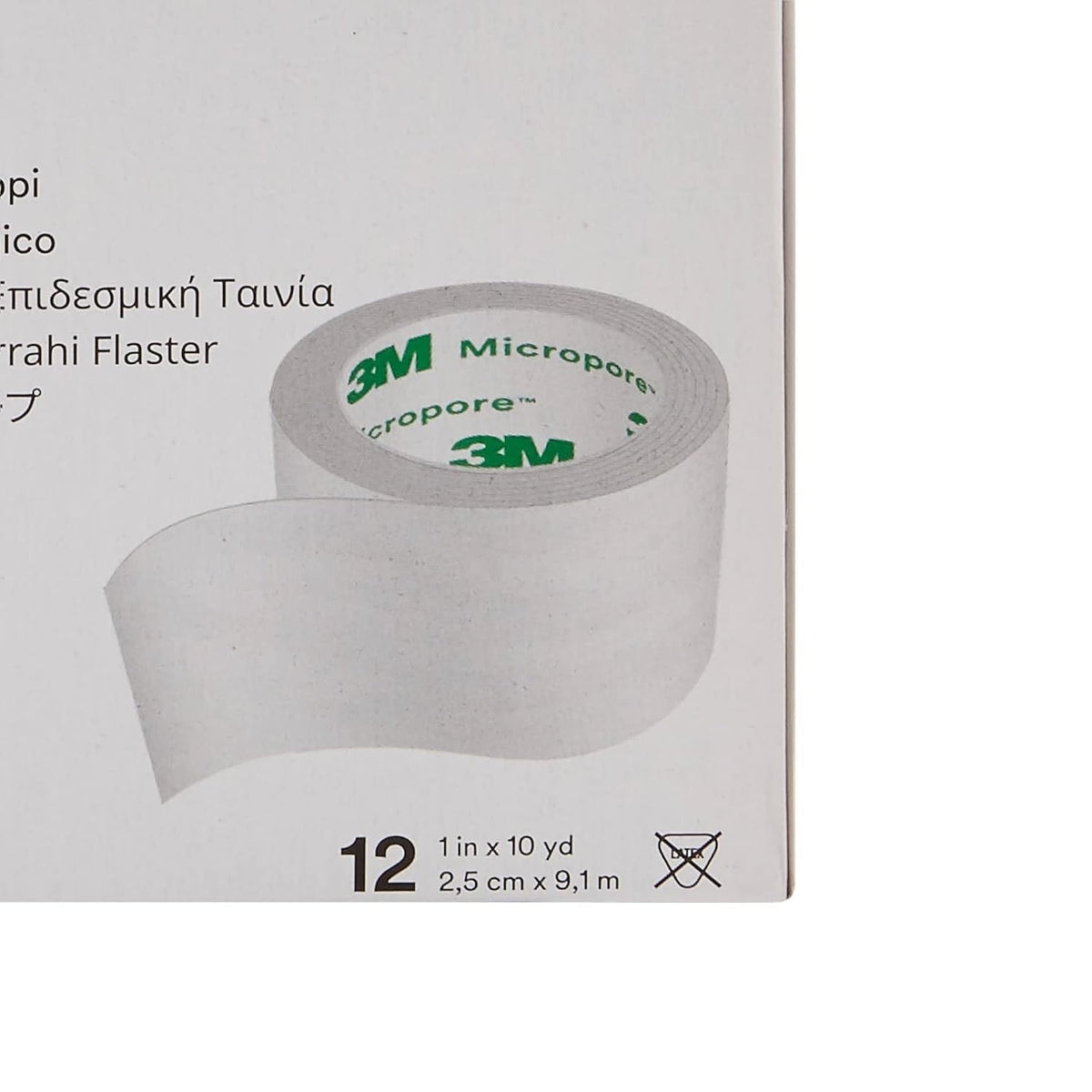 3M Micropore Paper Medical Tape, 1" x 10 Yard, White, Non-Sterile - 1530-1-Box - LL Medico