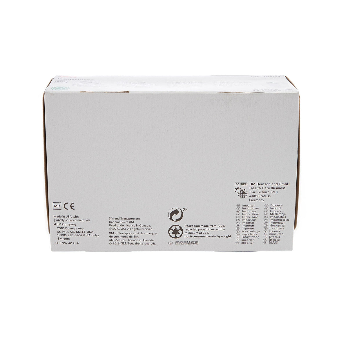 3M Transpore Plastic Medical Tape, Non-Sterile, Transparent, 2" x 10 Yard - 1527-2-Single - LL Medico