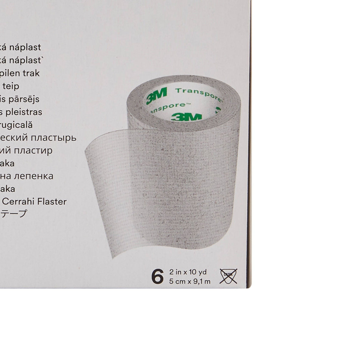 3M Transpore Plastic Medical Tape, Non-Sterile, Transparent, 2" x 10 Yard - 1527-2-Single - LL Medico