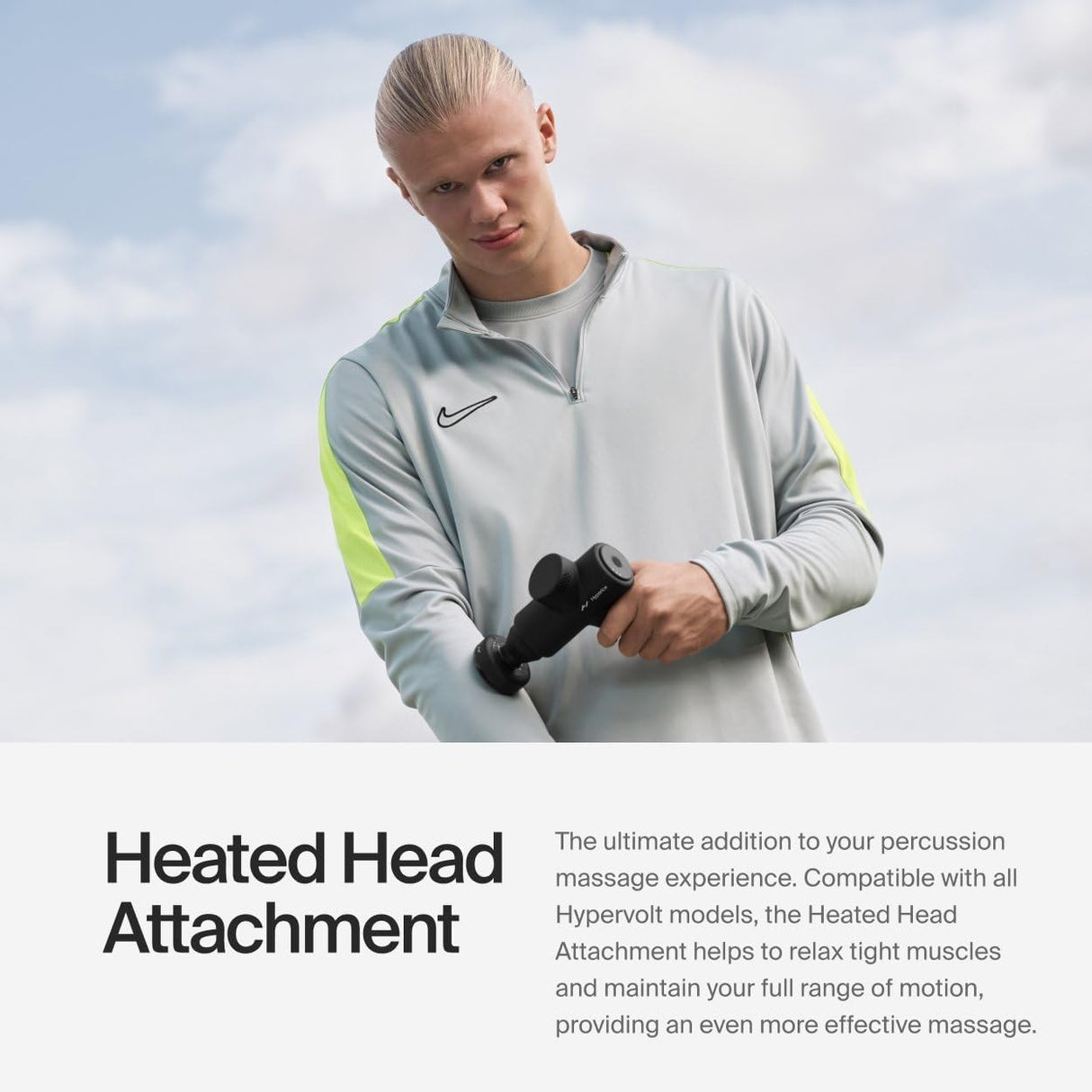 Hyperice Hypervolt Heated Attachment, 3 Heat Levels, 2.4" x 2.8"