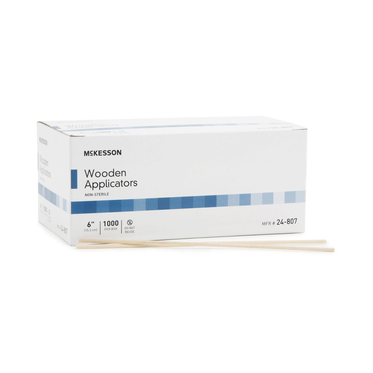 McKesson Wooden Applicators, Non-Sterile, 6 In - 24-807 - LL Medico