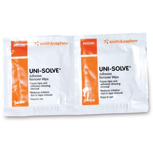 Smith & Nephew Uni-Solve Adhesive Remover, 2.5 x 2.5 Inch Wipe
