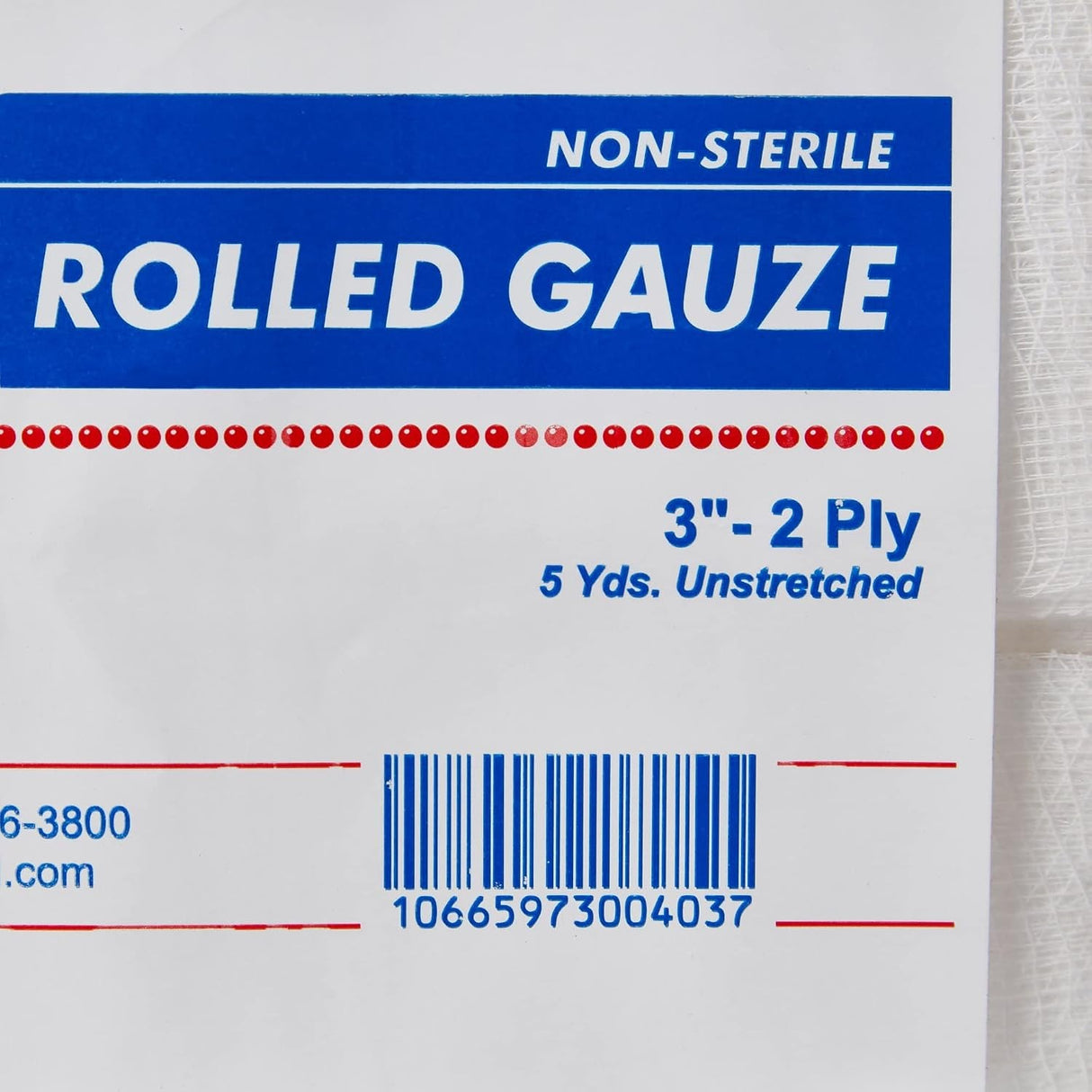 Dukal Conforming Bandage, 3 Inch x 5 Yard, Two-Ply
