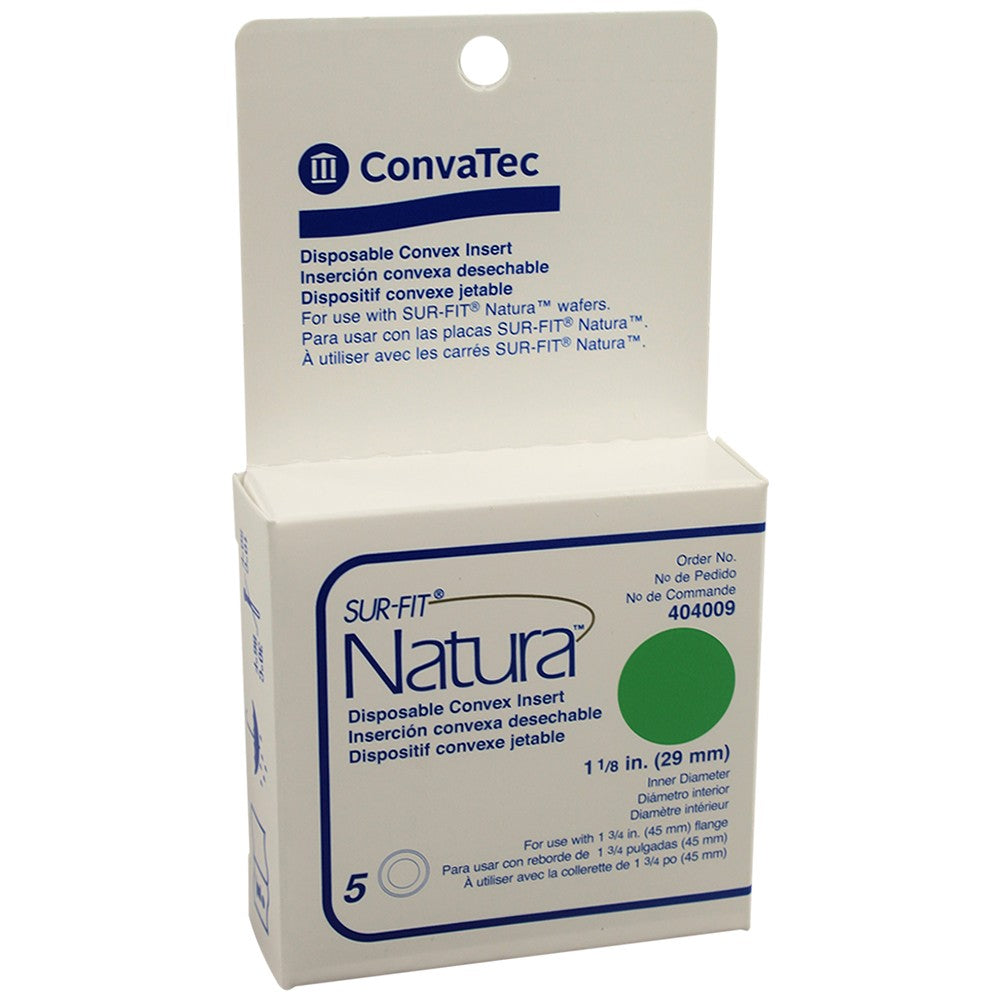 ConvaTec Sur-Fit Natura Convex Insert for use with 38mm Skin Barriers, Fits 25mm Stomas