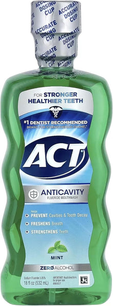 Act Anticavity Fluoride Mouthwash, Mint, 18 fl oz
