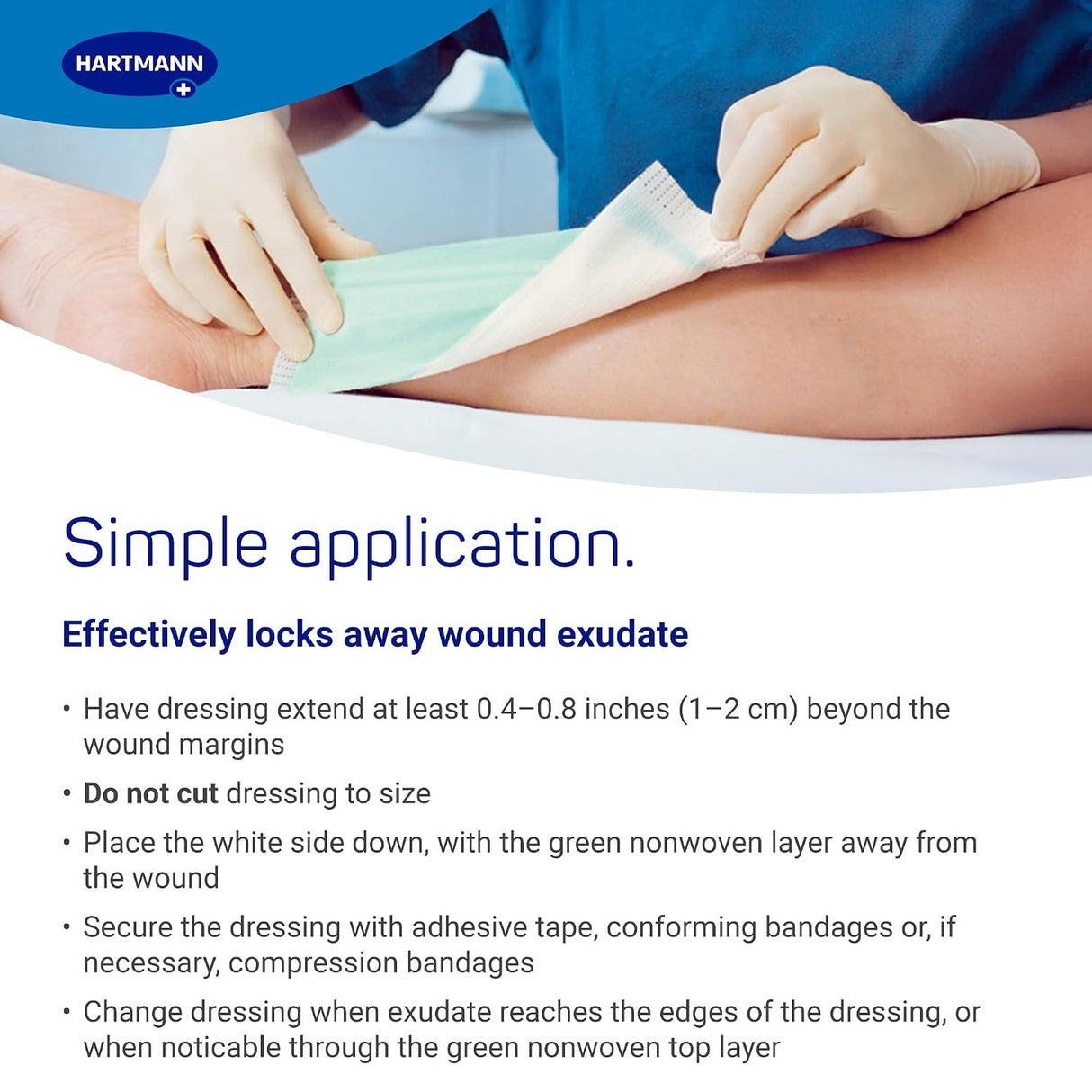 Hartmann Zetuvit Plus Sterile Superabsorbent Dressing, 4 x 4 Inch