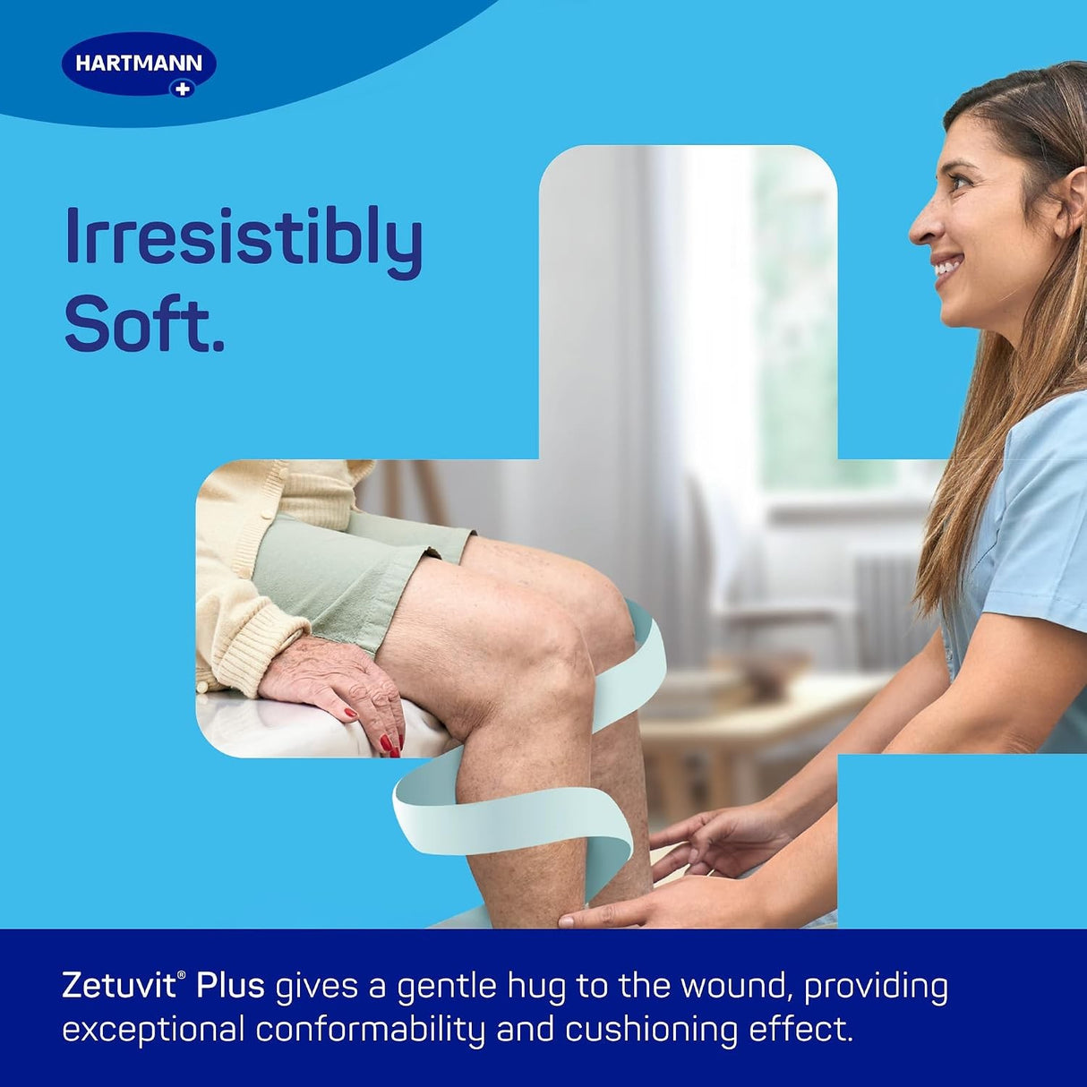 Hartmann Zetuvit Plus Sterile Superabsorbent Dressing, 4 x 4 Inch