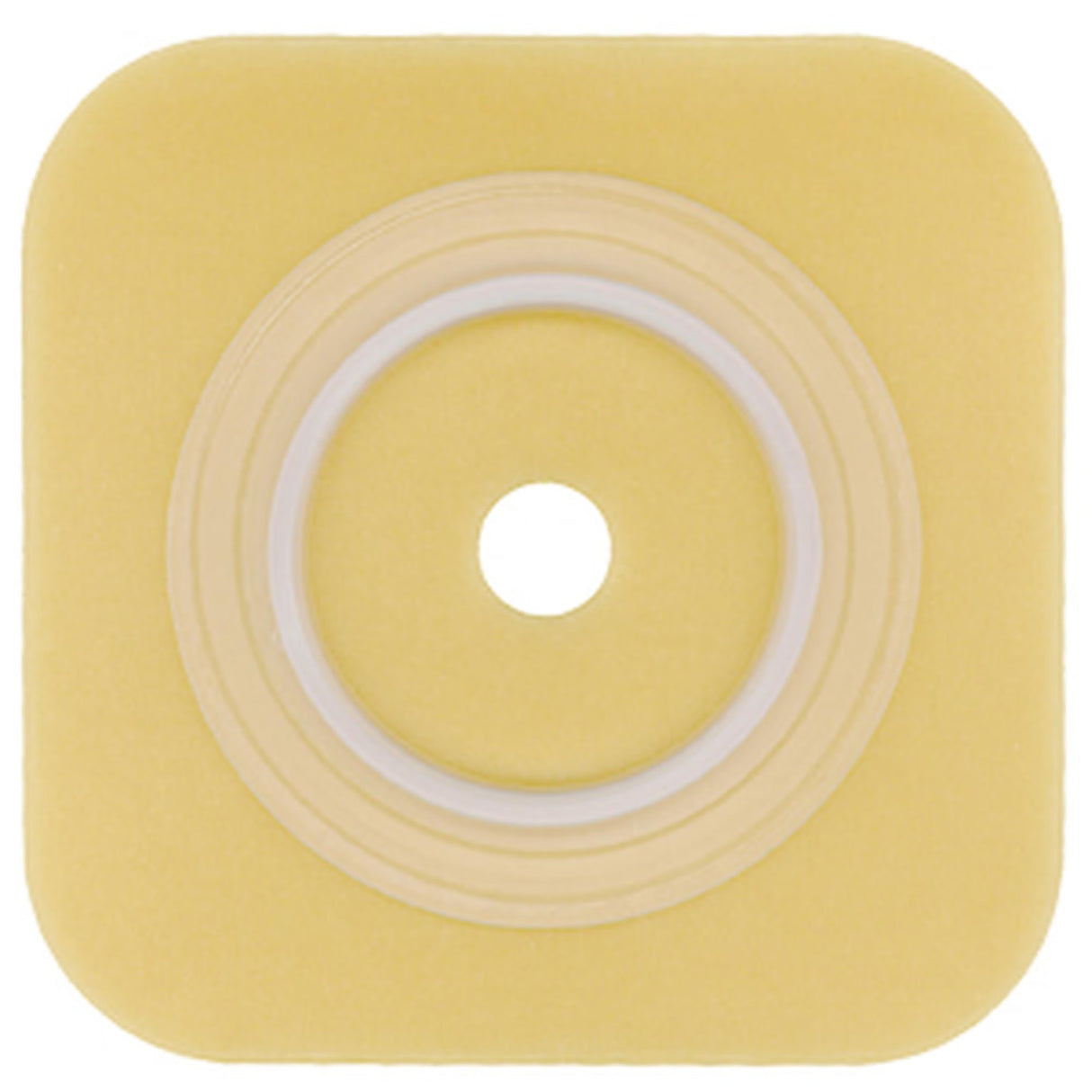 Sur-Fit Natura Two-Piece Durahesive Skin Barrier, Extended Wear, Flat Cut-to-Fit 45 mm Flange, 1 to 1 1/4" Opening, 4" x 4" - 413155 - LL Medico