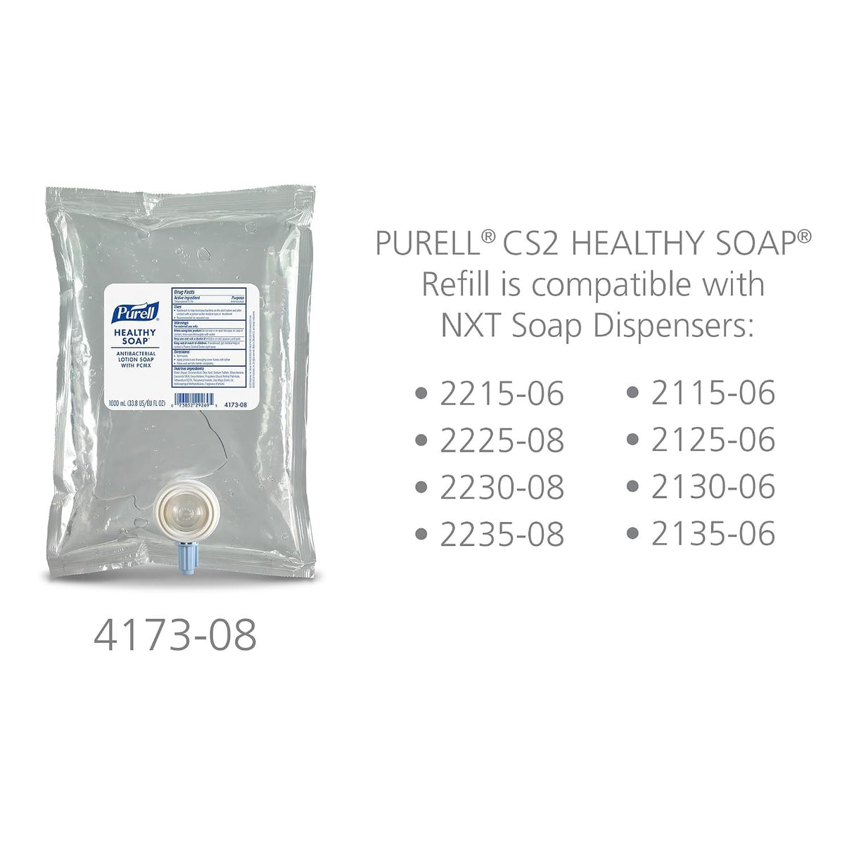 Purell Healthy Soap Antibacterial Lotion Soap with PCMX, 1,000 mL Dispenser Refill Bag