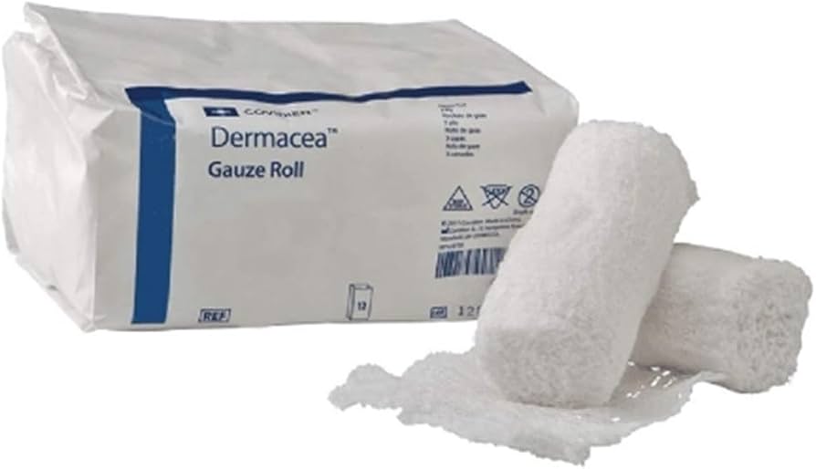 Dermacea Fluff Bandage Roll, 3 Inch x 4-1/8 Yard, Three-Ply