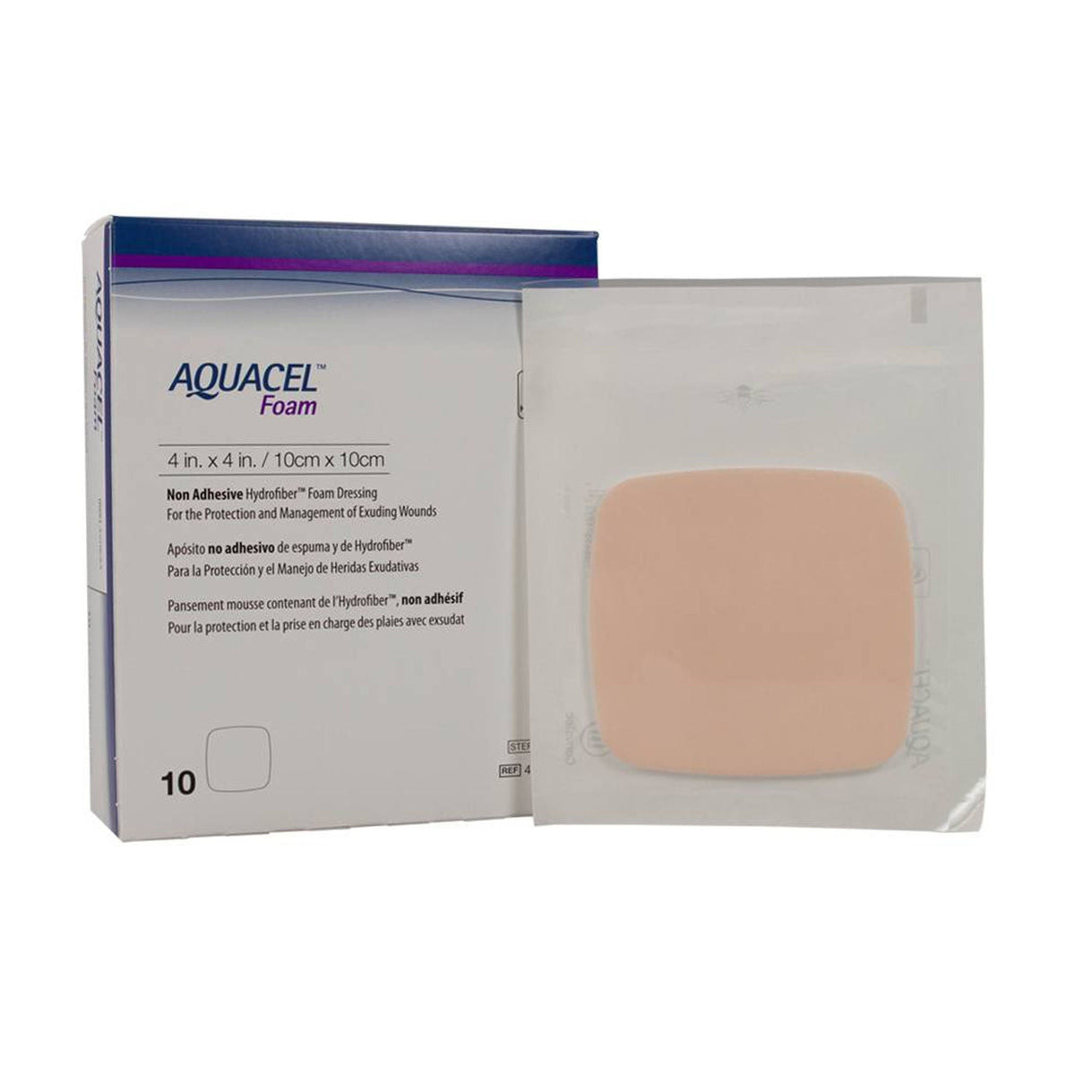 ConvaTec Aquacel Foam Dressing, Non-Adhesive Square Waterproof Sterile - 420633 - LL Medico