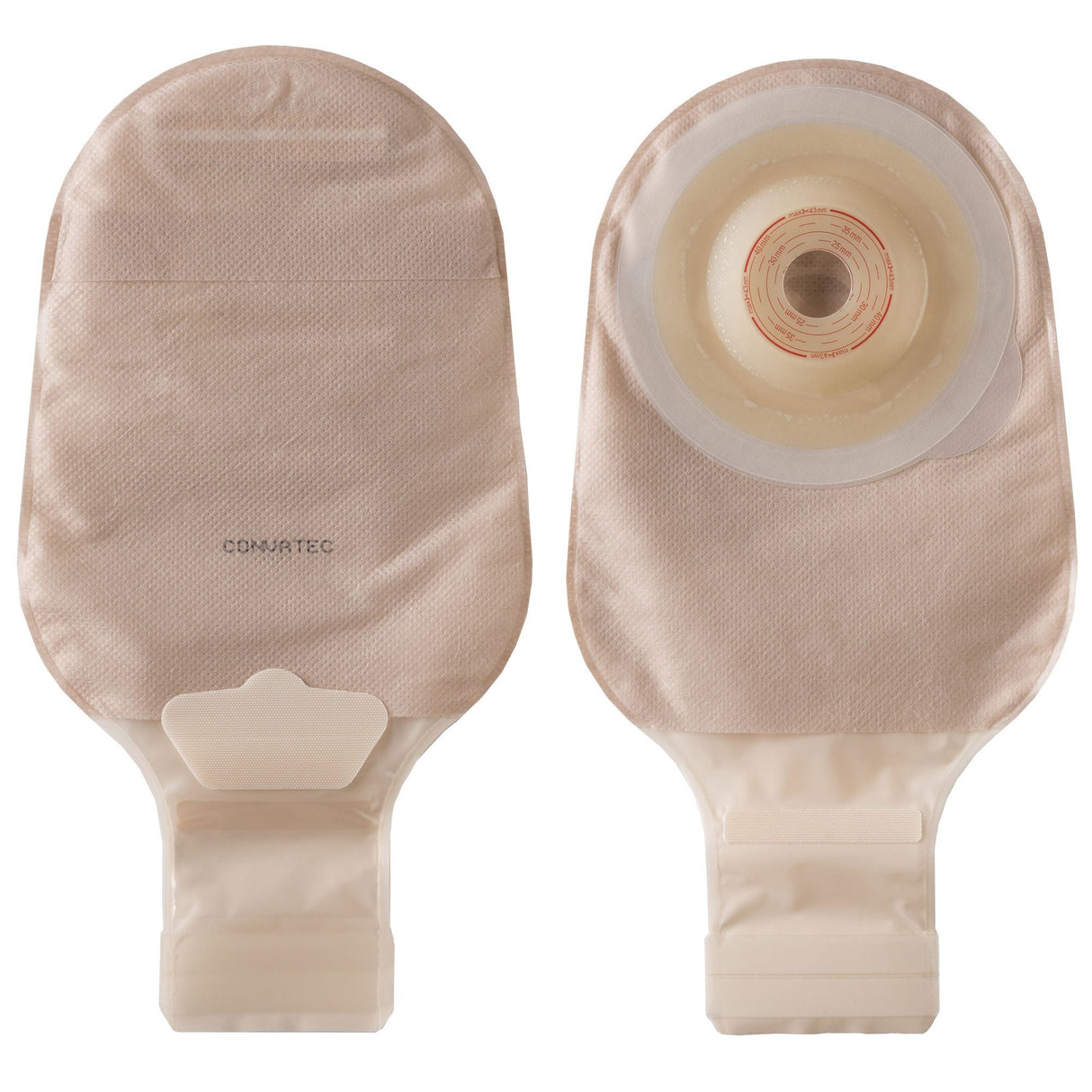 ConvaTec Esteem+ Flex One-Piece Pouch, Convex, Cut-to-Fit, Opaque, 8-1/2-Inch
