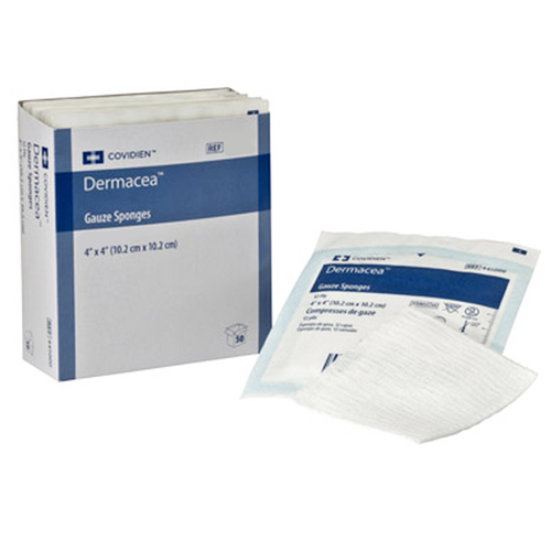 Dermacea Sterile Gauze Sponge, 4 x 4 Inch, Eight-Ply