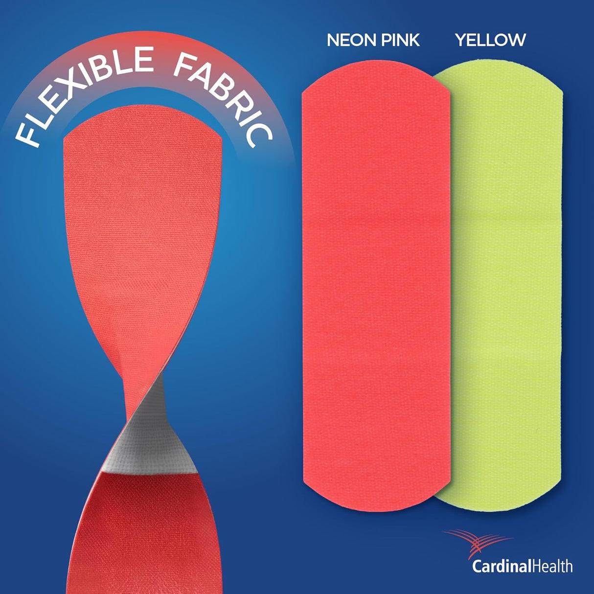Cardinal Health Curity Neon Adhesive Strip, 1 x 3 Inch