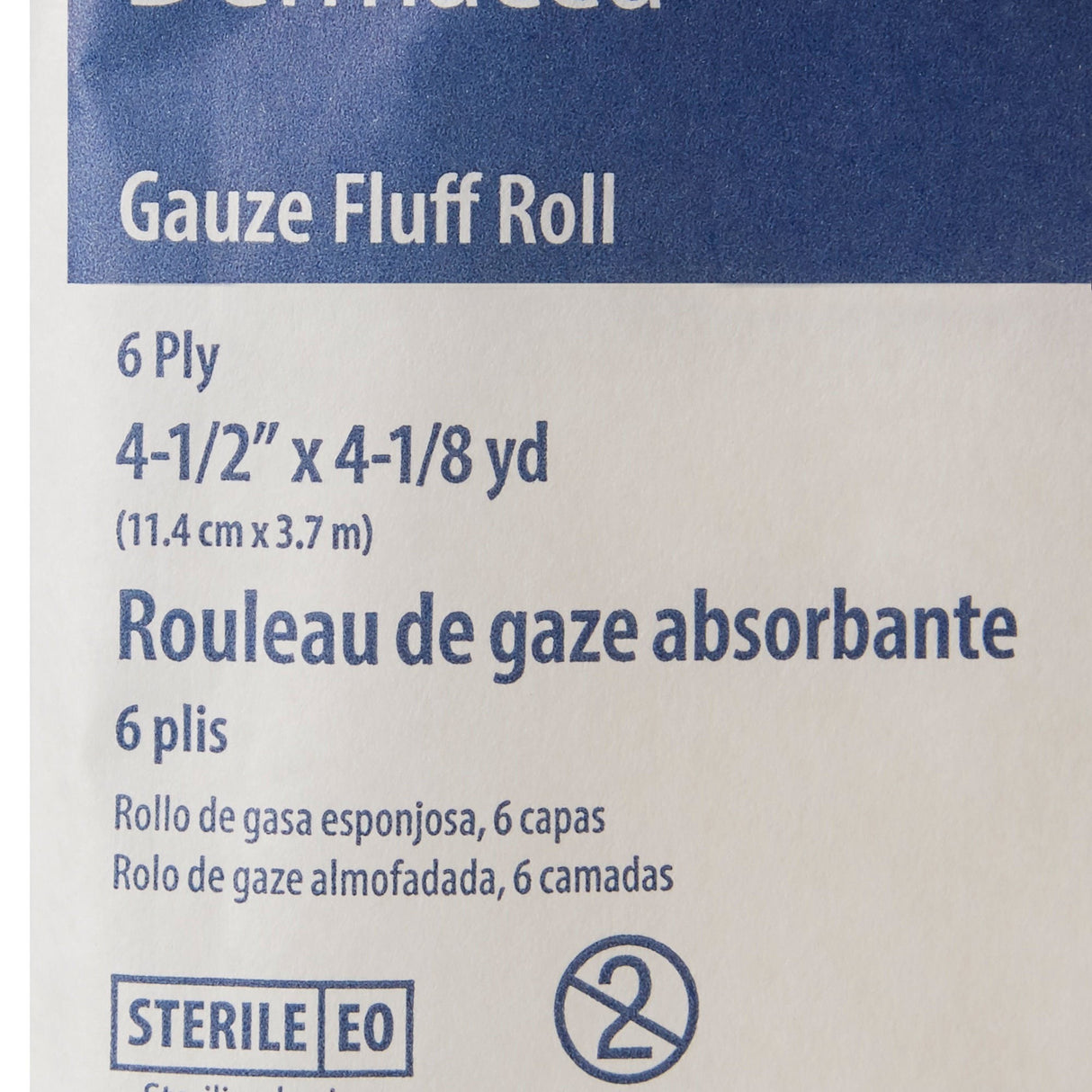 Cardinal Health Dermacea Sterile Fluff Bandage Roll, 4-1/2 Inch x 4-1/10 Yard, 6-Ply