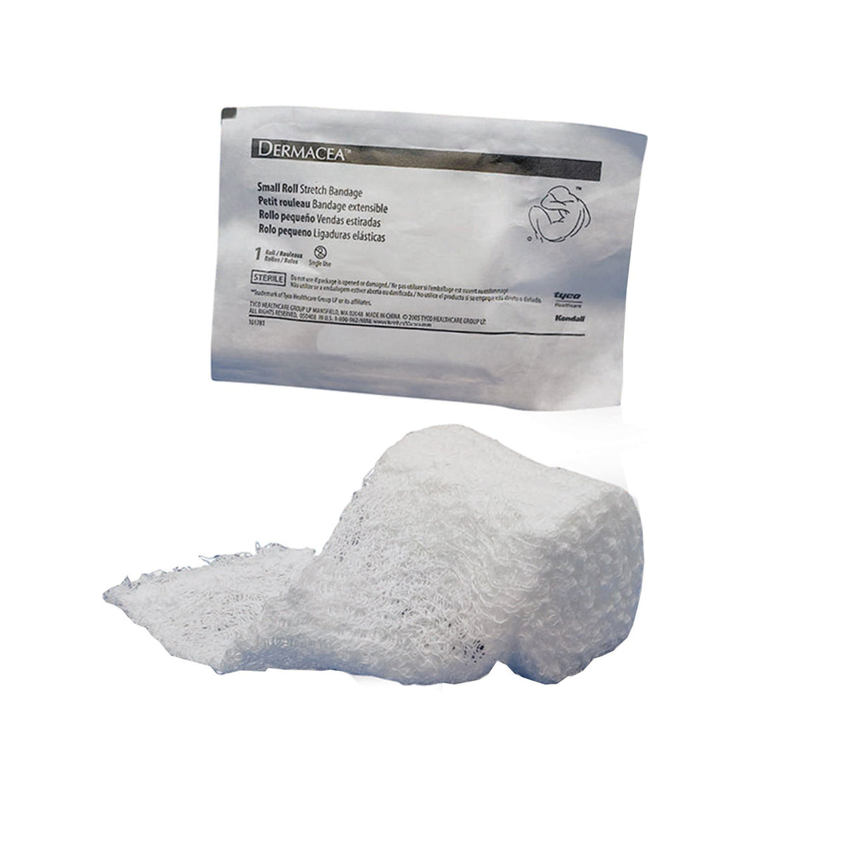 Cardinal Health Dermacea Sterile Fluff Bandage Roll, 2 Inch x 4-1/8 Yard, Three-Ply