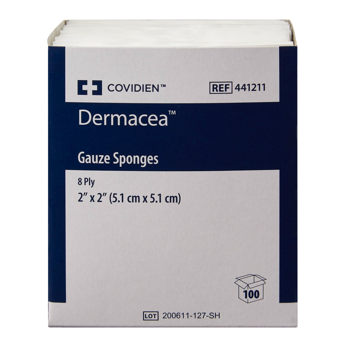 Cardinal Health Dermacea Sterile Gauze Sponge, 2 x 2 Inch, 8-Ply