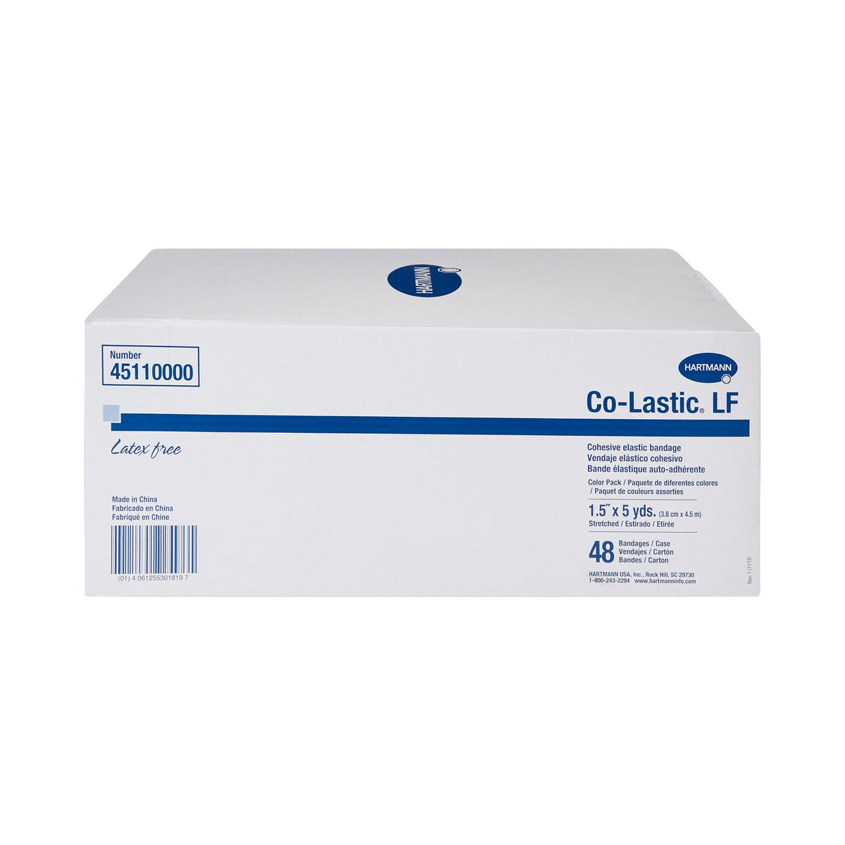 Co-Lastic Cohesive Bandage, Self-Adherent Closure, Assorted Colors, Elastic, NonSterile, Standard Compression - LL Medico