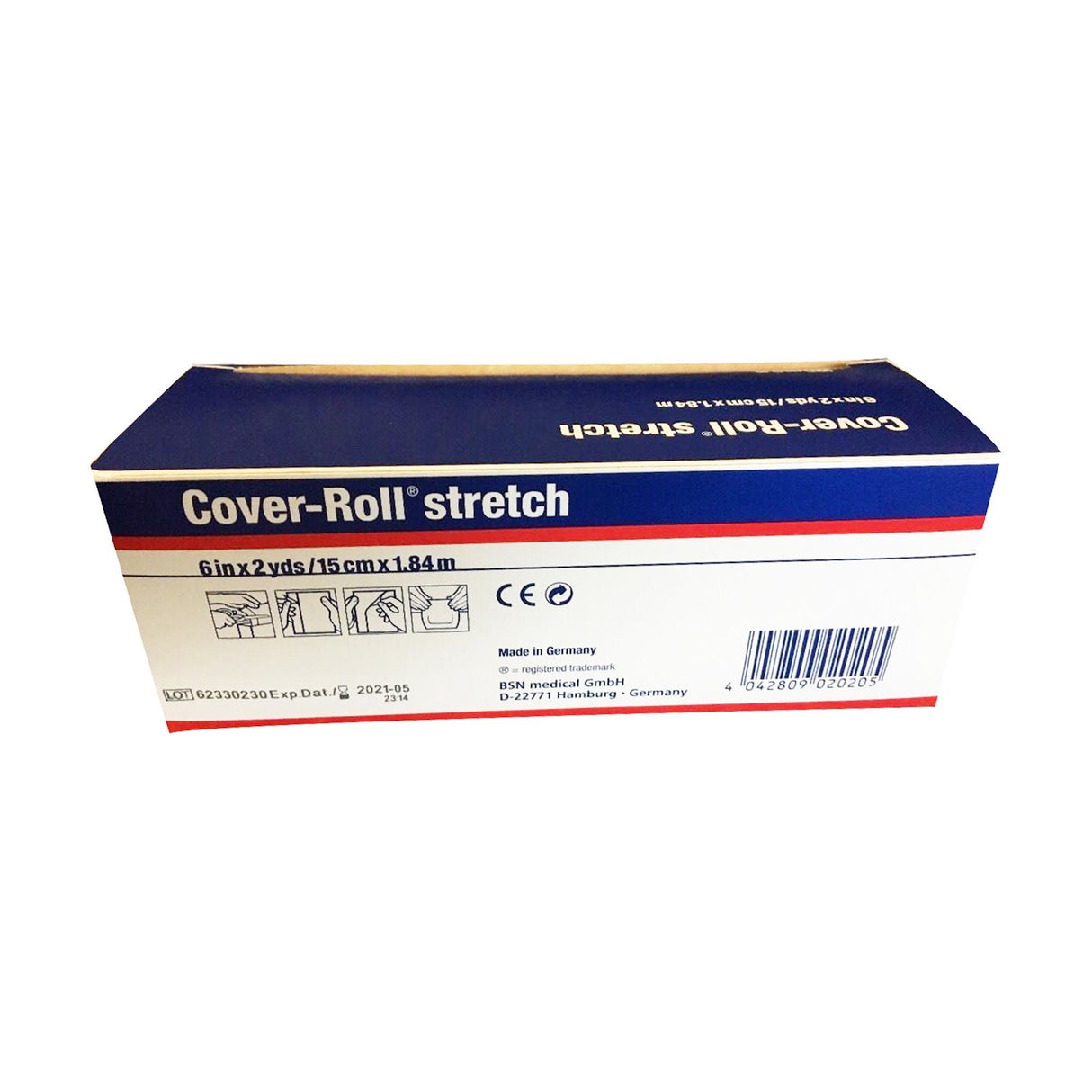 BSN Medical Cover-Roll Stretch Dressing Retention Tape with Liner, Non-Sterile, White, 6" x 2 Yard - 45549 - LL Medico
