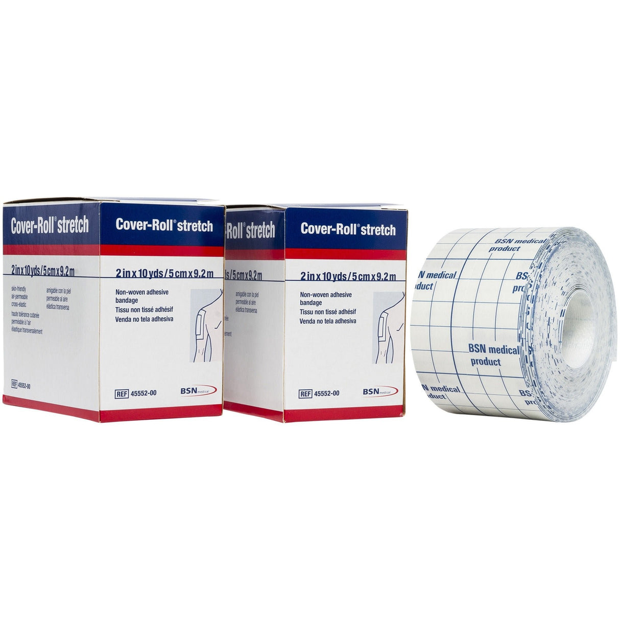 BSN Medical Cover-Roll Stretch Nonwoven Dressing Retention Tape, 2" x 10 Yard - 45552 - LL Medico