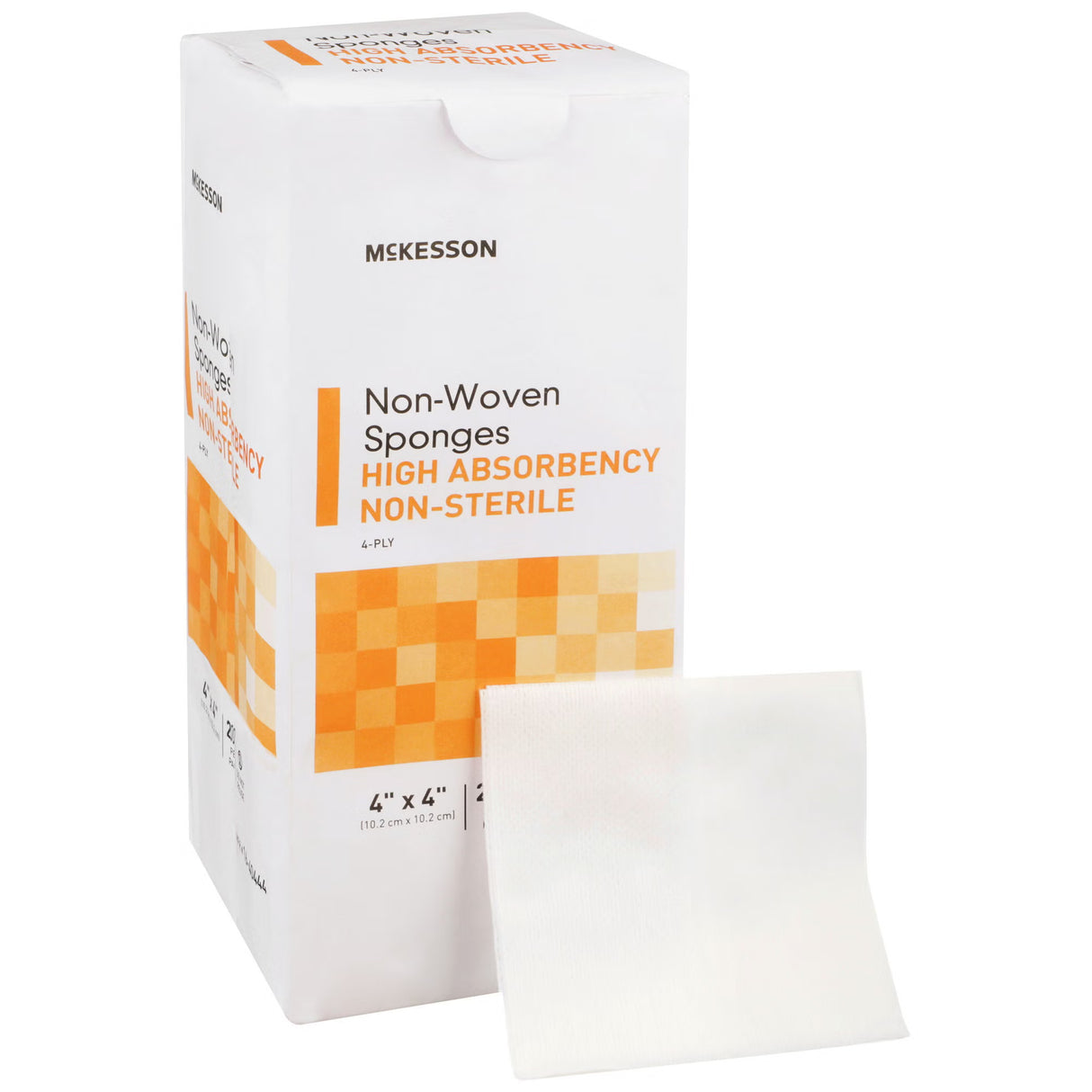 McKesson Sterile Nonwoven Sponge, 4 x 4 Inch, Four Ply