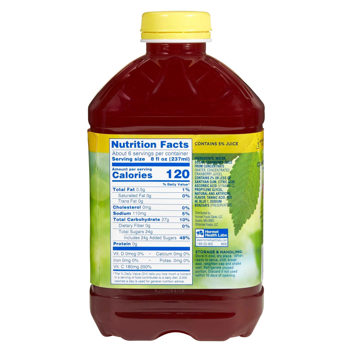 Thick-It Thick & Easy Thickened Cranberry Juice Cocktail Beverage, Honey Consistency, 46 oz