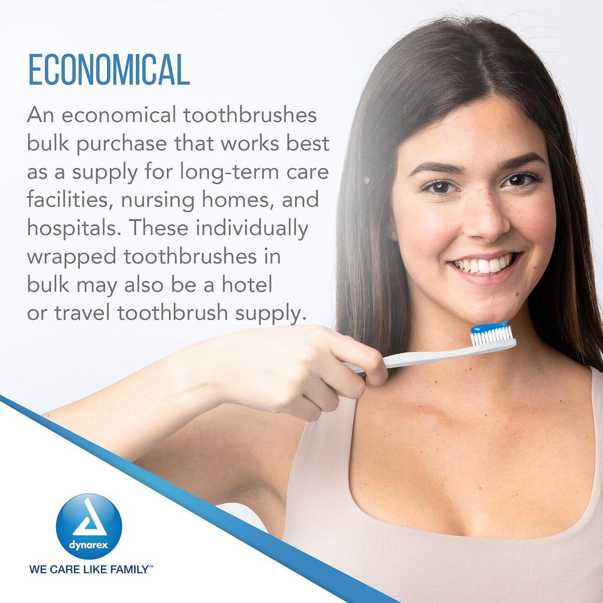 Dynarex Toothbrush, Ivory, 30 Tuft