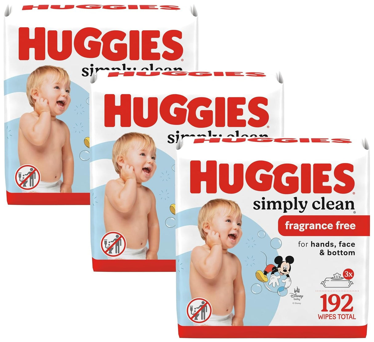 Huggies Simply Clean Baby Wipes, Fragrance Free