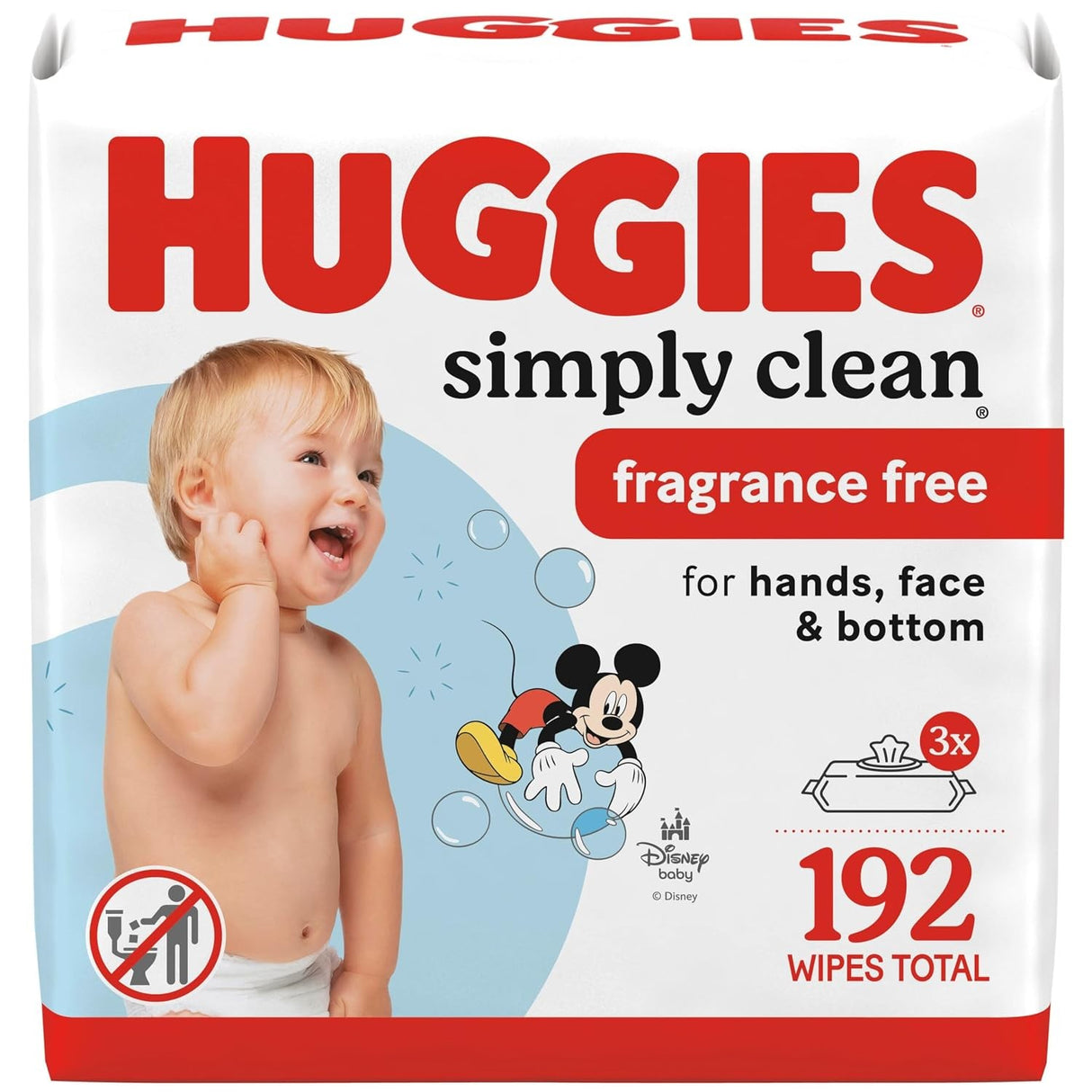 Huggies Simply Clean Baby Wipes, Fragrance Free