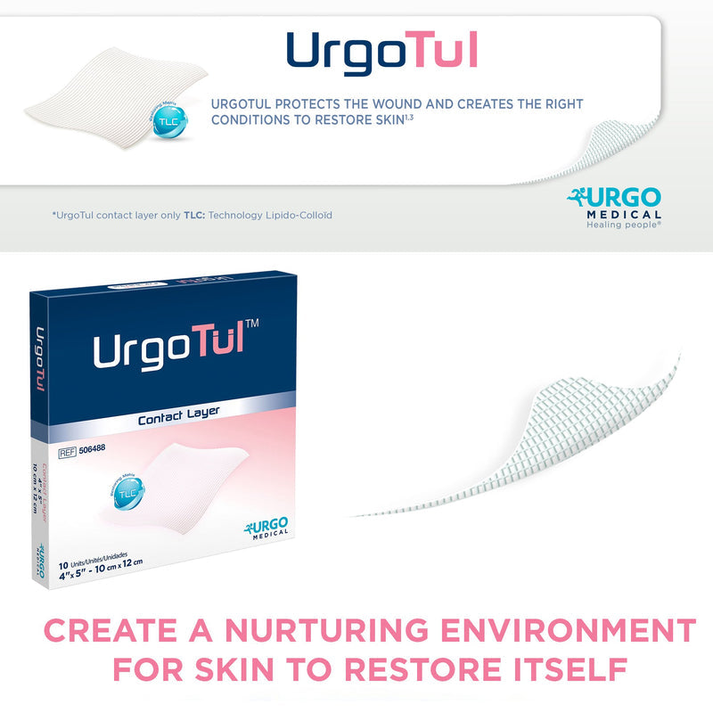 UrgoTul Impregnated Contact Layer Dressing, 4 x 5 Inch