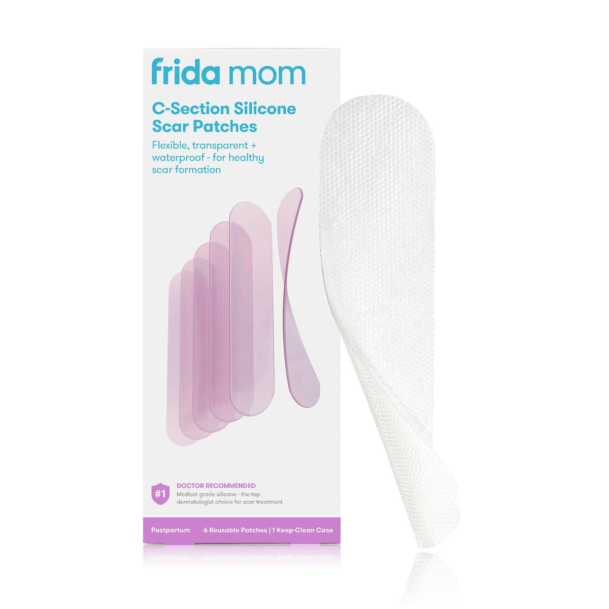 Frida Mom C-Section Silicone Skin Strip, 8" Length, White, Silicone, Non-Sterile - 500001330-Single - LL Medico