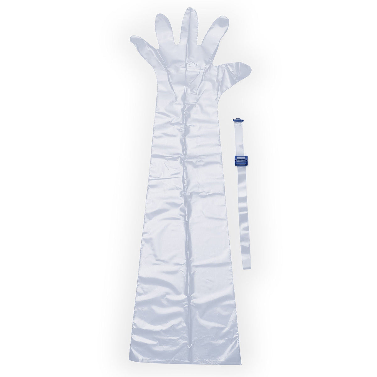 AquaGuard Glove Shower Sleeve, IV Site Barrier Protector, 34" Length, Clear, Polyethylene, NonSterile - 50016-RBX-Bag - LL Medico