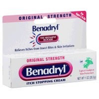 Benadryl Original Strength Itch Stopping Cream, Diphenhydramine HCl, 1% - 0.1%, 1 oz Tube - 511716200 - LL Medico