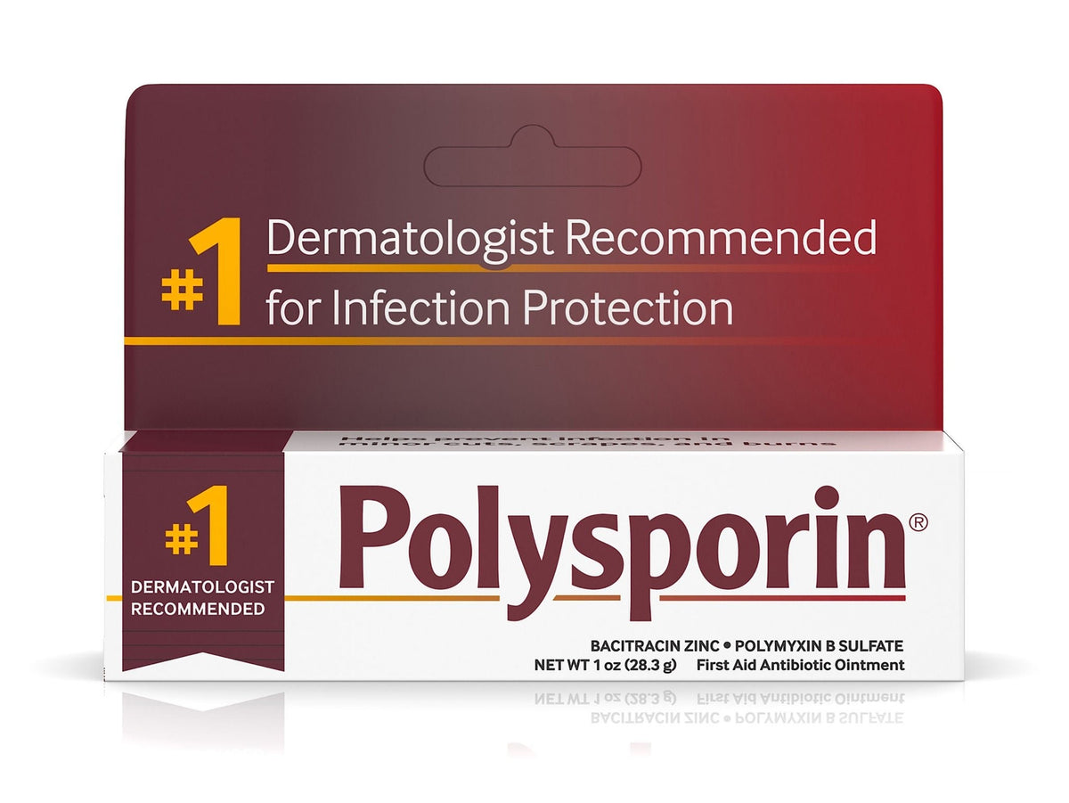 Polysporin First Aid Antibiotic Ointment, Bacitracin Polymyxin B, 1 oz Tube - 512378900-Single - LL Medico