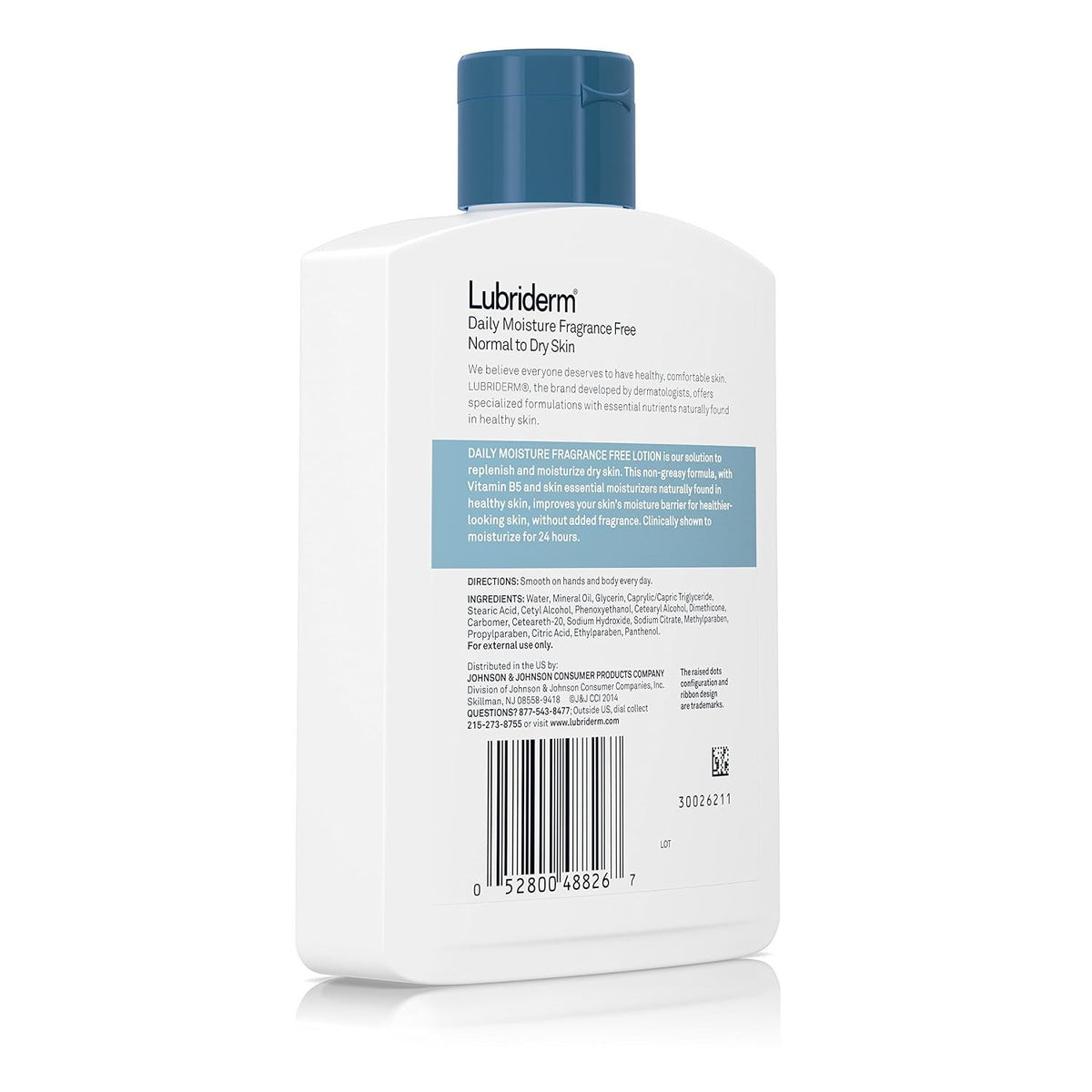 Lubriderm Daily Moisture Lotion, Fragrance Free, Unscented