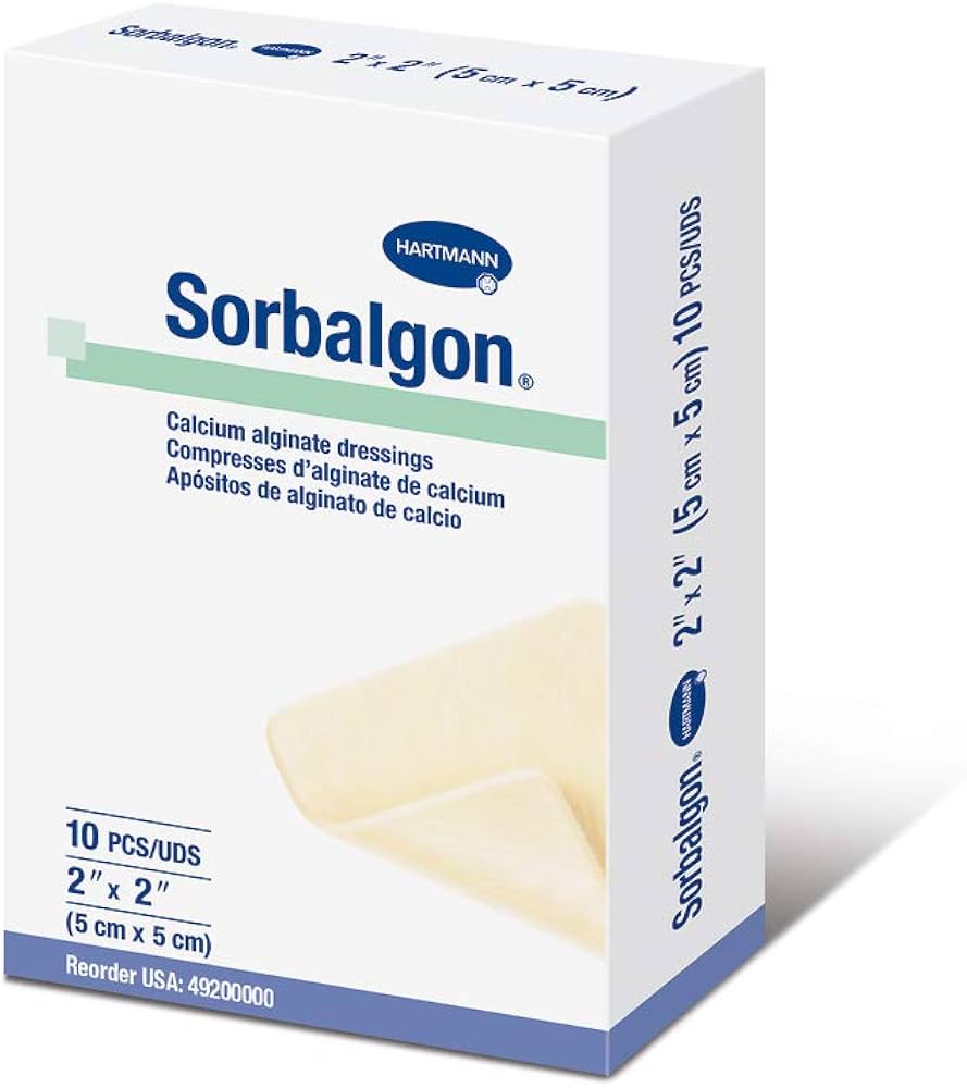Sorbalgon Calcium Alginate Dressing, 2 x 2 Inch