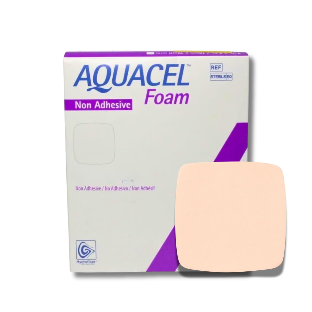 Aquacel Nonadhesive without Border Foam Dressing, 6 x 8 Inch